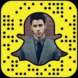 Nick Jonas Snapchat username